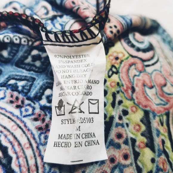 Maxi dress size Medium Paisley Print - Picture 8 of 8